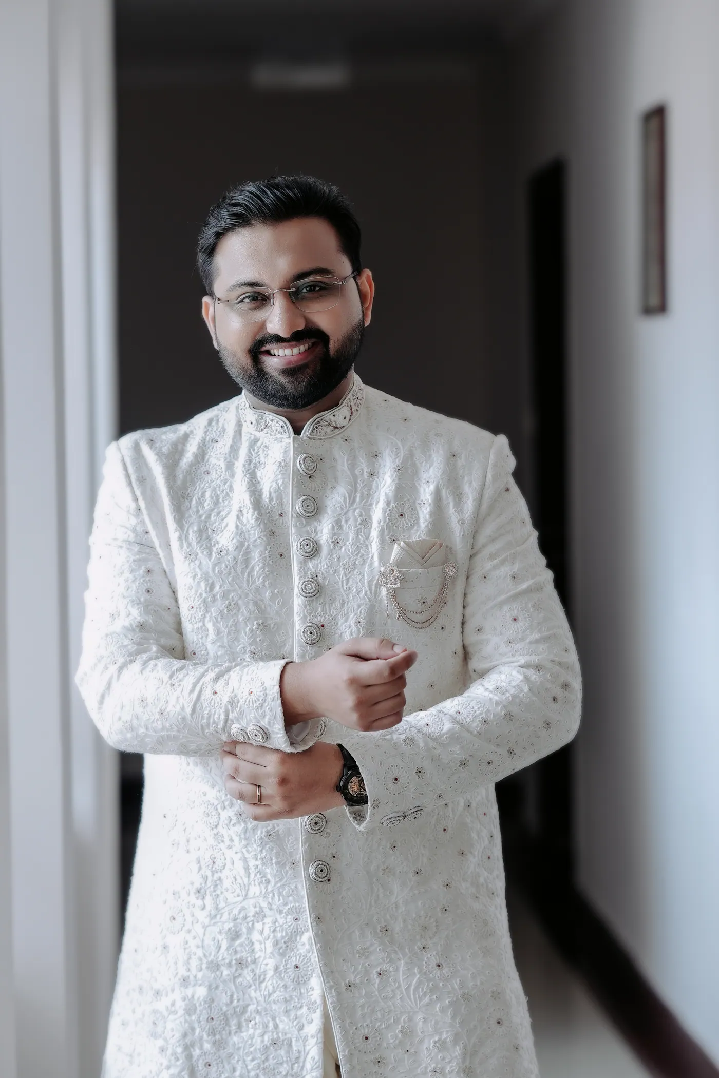 Groom styling and hair makeover at Zelenz Unisex Saloon Pala & Kottayam